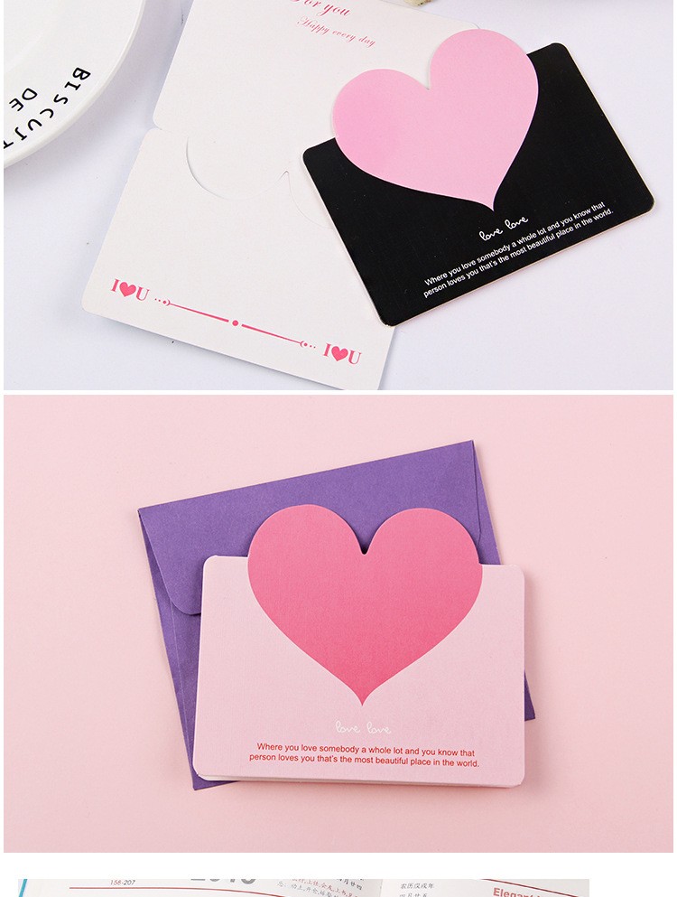 节儿童节祝福小卡片心愿许愿生日贺卡留言卡10套混搭贺卡信封opp袋