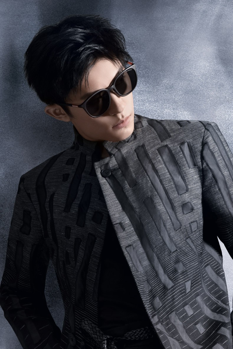 阿玛尼armani墨镜男易烊千玺同款新品太阳镜 宝岛眼镜0ea4165d 磨砂黑