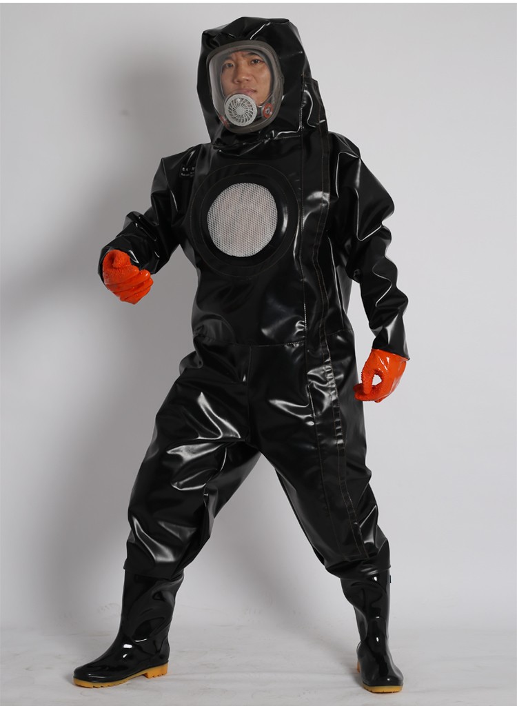 抓马蜂服防蜂衣全套透气专用防蜂服捉胡蜂连体服养蜂服消防马蜂衣橙色