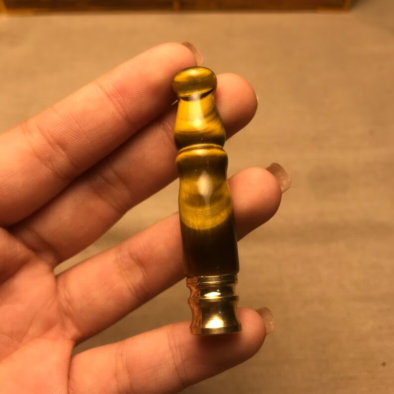 丹麦vanlem虎眼石烟嘴男士中支细支两用粗细烟高档循环型过滤器嘴送