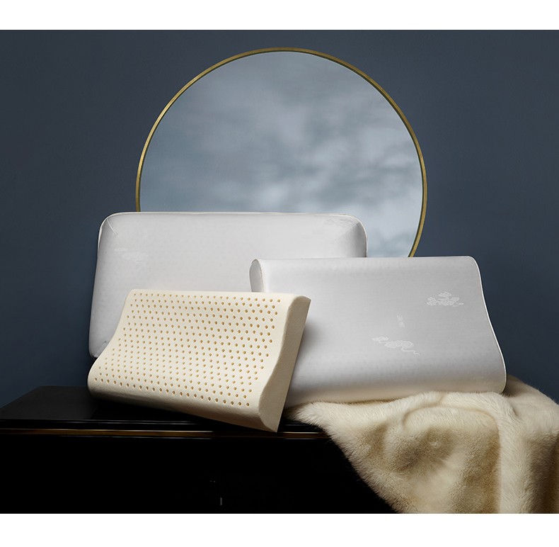 whinny惠谊高弹天然护颈乳胶单人枕祥云乳胶枕低枕704014cm