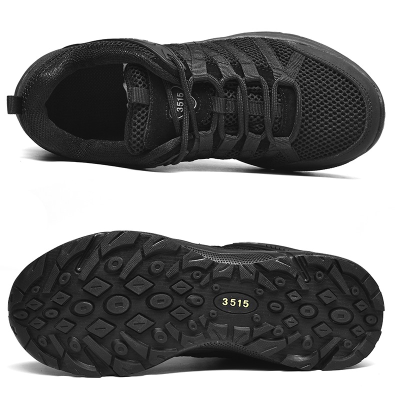 3515强人户外休闲网鞋男跑步鞋夏季黑色网纱运动鞋44