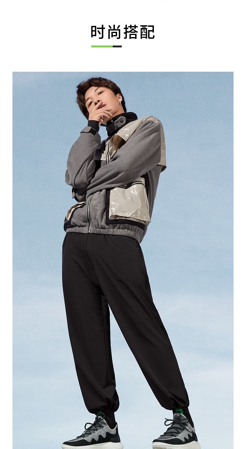 ecco爱步男鞋拼接低帮运动鞋休闲鞋男适动轻巧504244森绿色暖灰色棕色