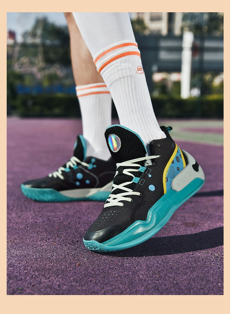 高帮篮球鞋男青少年学生运动鞋子驭帅16代南海岸新款䨻科技减震实战