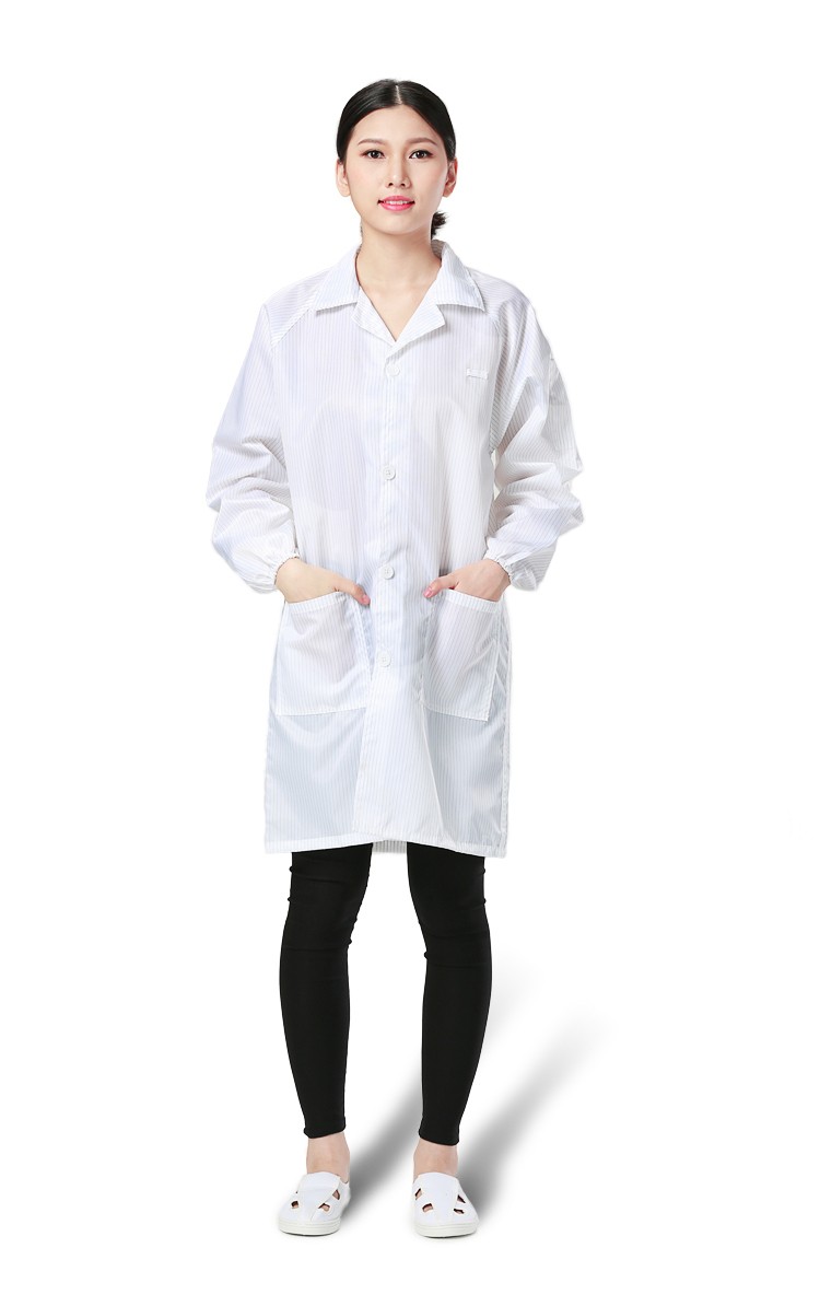 窈嘉防静电大褂 无尘防尘工作服 洁净服工衣白大褂无尘洁净食品服长袖
