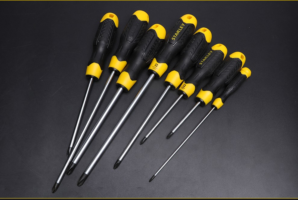 史丹利stanley强力型螺丝刀十字起子带磁性家用改锥单把ph1x75mmstmt