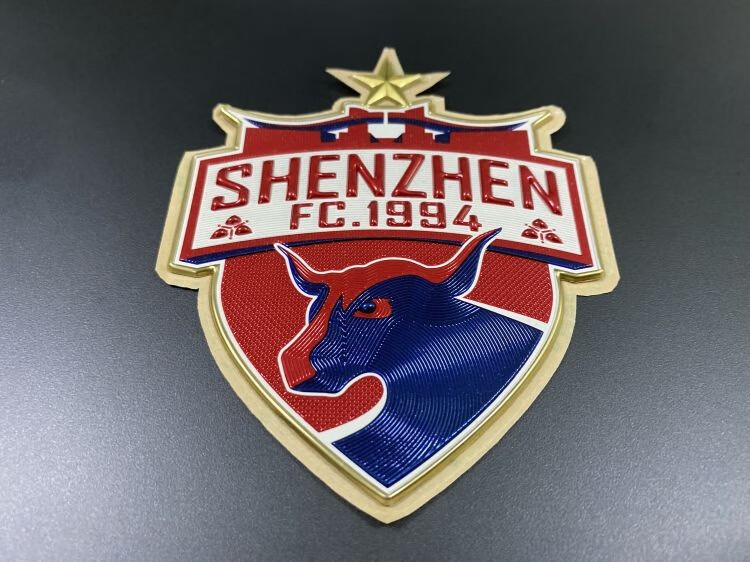 中超深足3d车贴深圳队logo款时尚创意汽车装饰贴纸足球周边腾讯体育