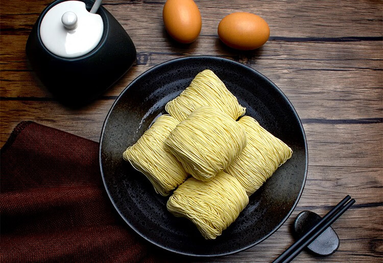 黎记46kg装全蛋面广东餐饮细面非油炸汤炒竹升面家庭大排档饭店