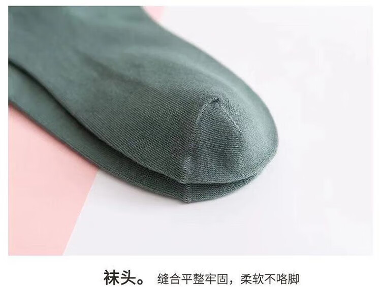 37812-俞兆林【5-10双】新款女士短袜春夏季花边浅口船袜可爱笑脸韩版日系薄款网红ins潮袜泡泡口女袜 笑脸泡泡口女袜5双-详情图