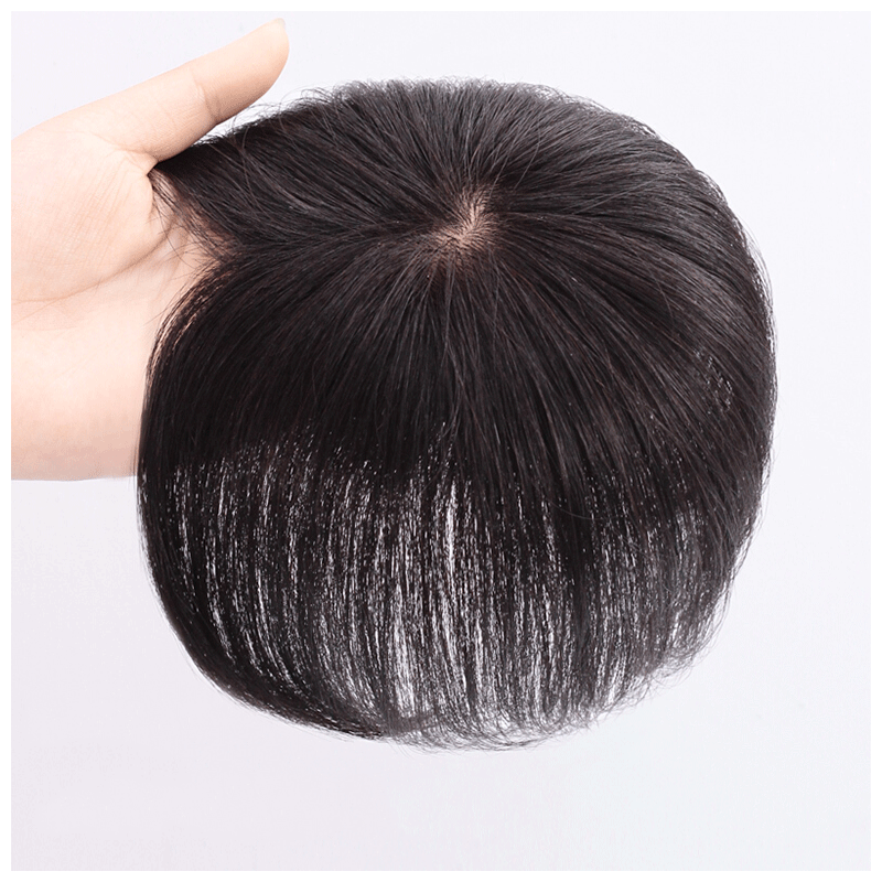 遮白发假发片头顶补发片女轻薄头顶头发稀少一片式补发顶 机制工艺