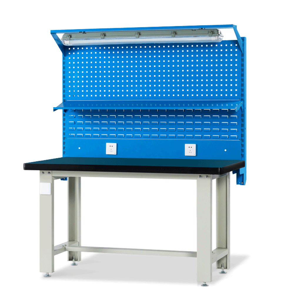 臻顿重型钳工工作台工具桌防静电工作台车间重型工作桌台虎钳工作台