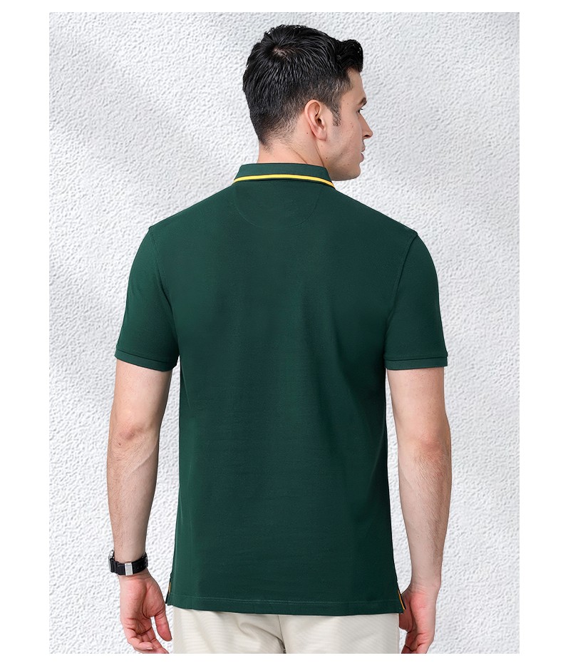 美国保罗t恤男士短袖品牌男装polo衫男纯棉中年商务休闲翻领有领马球