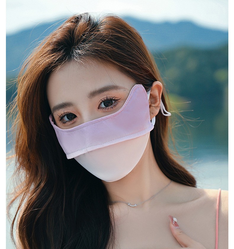 杉沓两个装防晒口罩女夏季户外骑行面罩护脸夏天薄款透气遮阳冰丝护眼