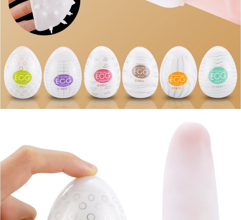 酷人egg男用自慰蛋口袋便捷情趣成人用品迷你飞机杯透明龟头器具波浪