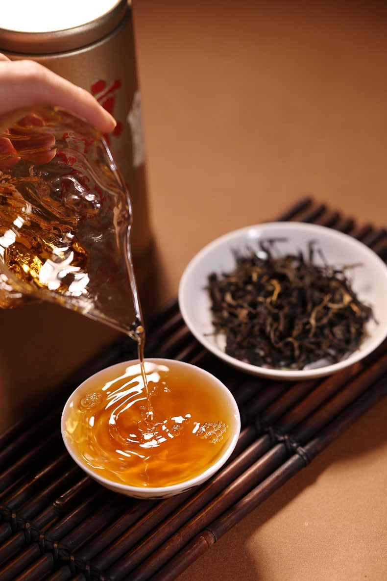 书剑古茶 2021年 曼松 滇红茶 云南工夫红茶 70克/罐 惊红系列【图片 