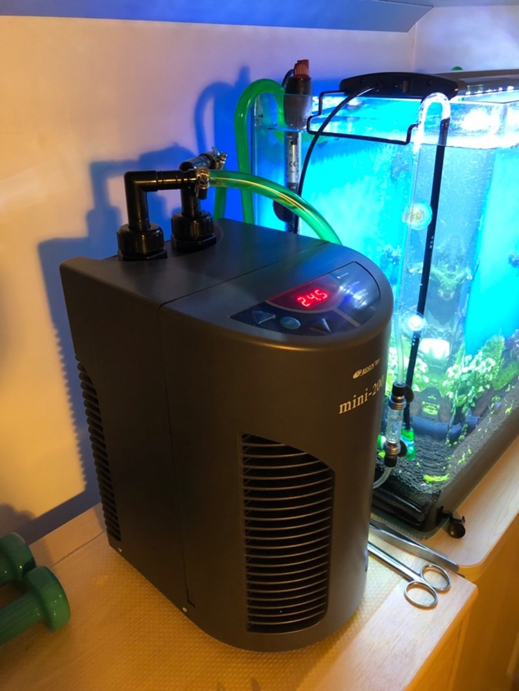 日生鱼缸冷水机降水温设备水族箱制冷机器海淡水缸水草缸水冷压缩机