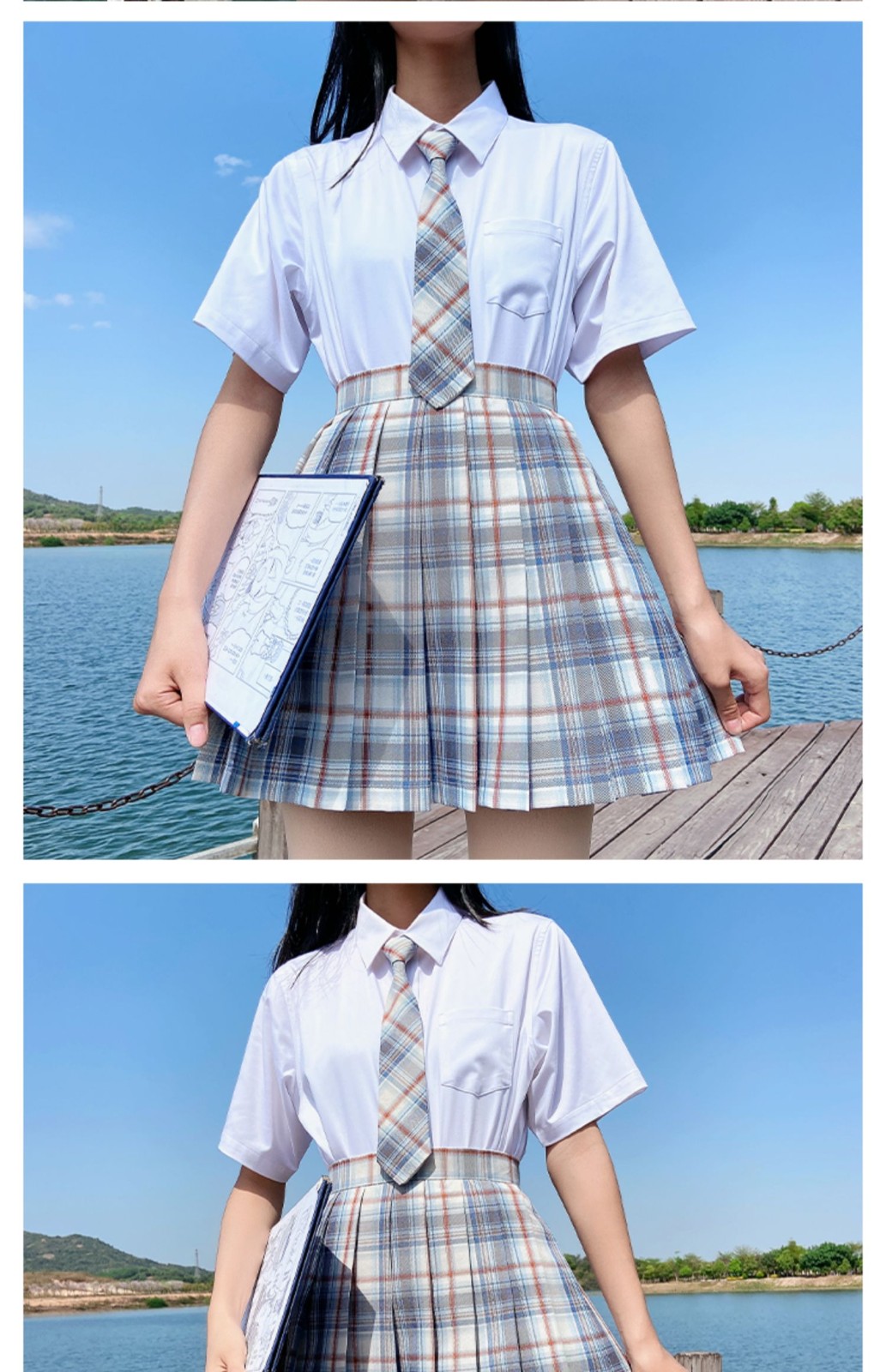 猫耳酱新款小酸奶jk制服套装全套现货原创jk格裙春夏日系学院风百褶裙