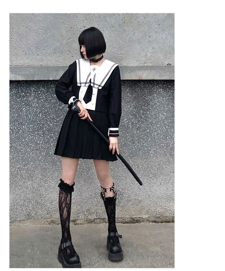 苏奈雪苏奈雪 【十字军】jk制服不良少女正版原创学生学院风不良长裙