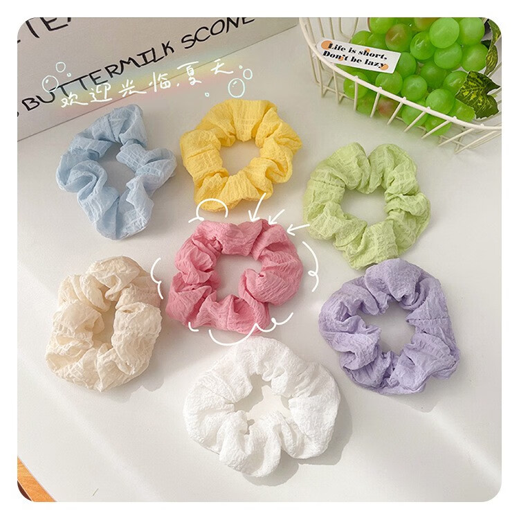 大肠发圈仙女风高颜值森系猪大肠花朵发圈韩国ins头绳简约可爱小皮筋