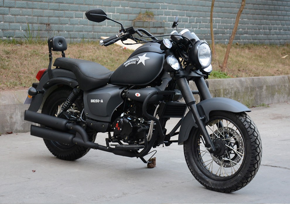 赛摩叛逆者摩托车宗申动力250cc重机车两轮摩托车整车街车复古太子车