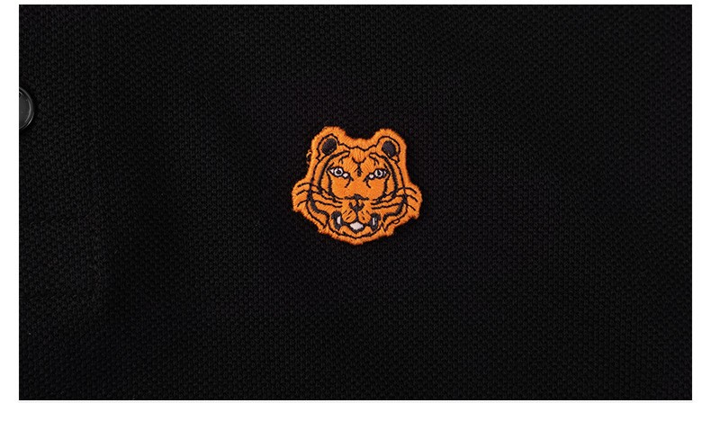 高田贤三kenzo男装男士虎头logo时尚休闲polo衫10120白色l