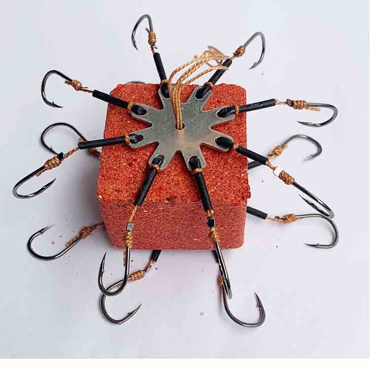 简迪森冬季方块钓鱼料鱼饵料抛竿海杆野钓鲫鲤草鲢鳙腥味爆炸钩压缩饼