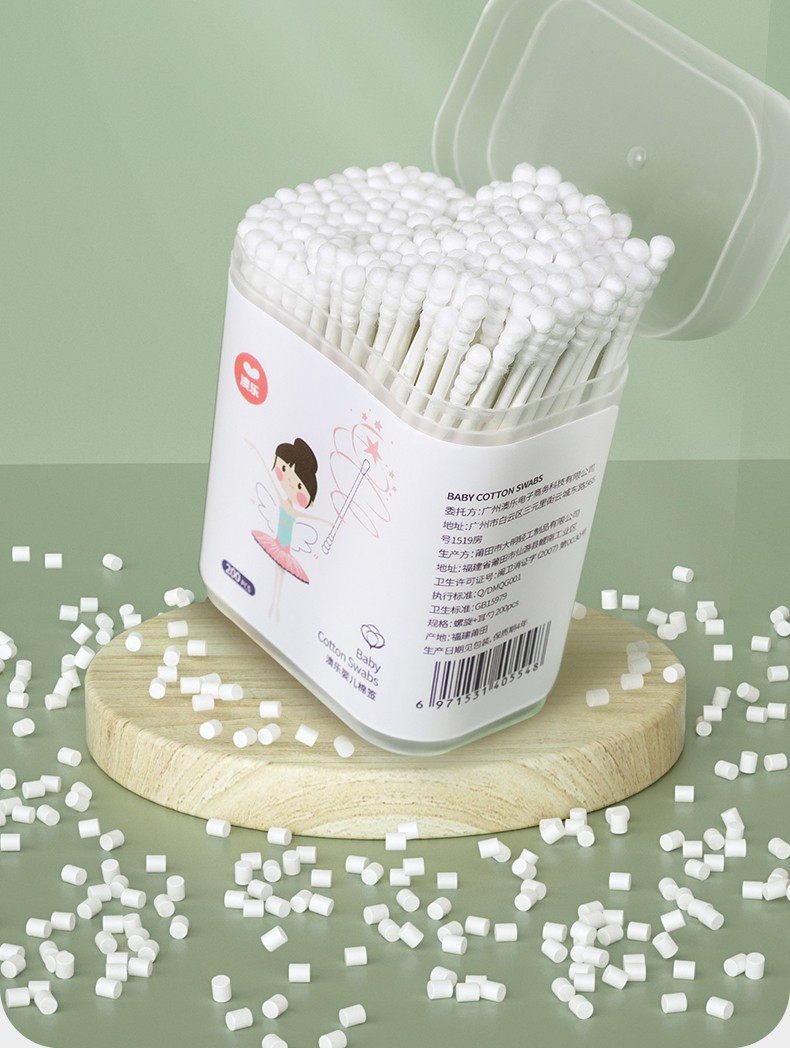 两用双头棉签宝宝新生儿专用掏耳鼻屎新生儿童棉签升级版双线牙刷30支