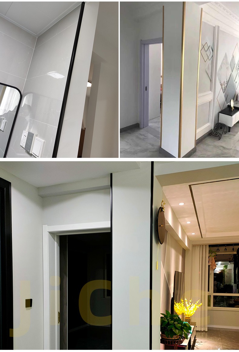 阳角线铝合金装饰条黑钛金条封边条客厅防磕碰压边条包边条收边条金属