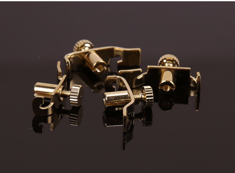 二胡专业微调器新式铜二胡千斤微调板胡胡琴通用微调一对金色二胡微调