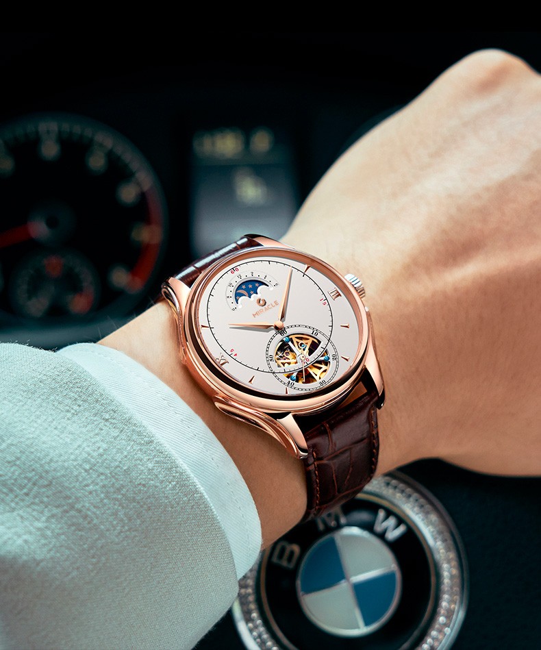 2021新款格尼品牌手表男机械表镂空全自动机械手表男名表夜光防水时尚