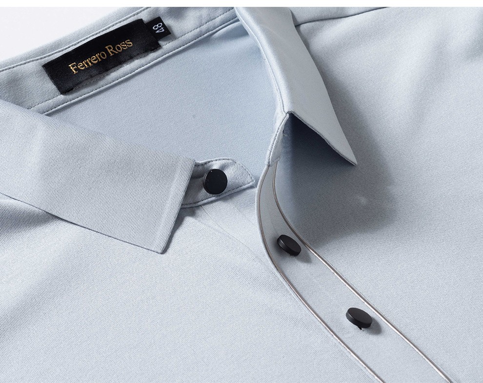 清凉一夏ferreroross男士2022春夏时尚商务男士短t恤polo衫hd219150