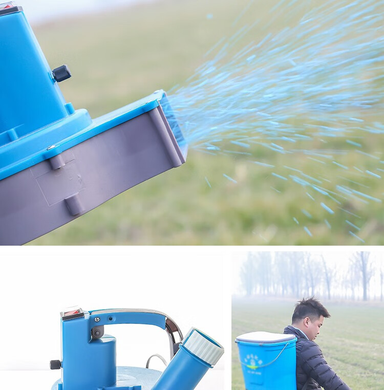 电动施肥器可调速全自动播种机充电肥料机农用播肥追肥撒肥机鱼塘投饵