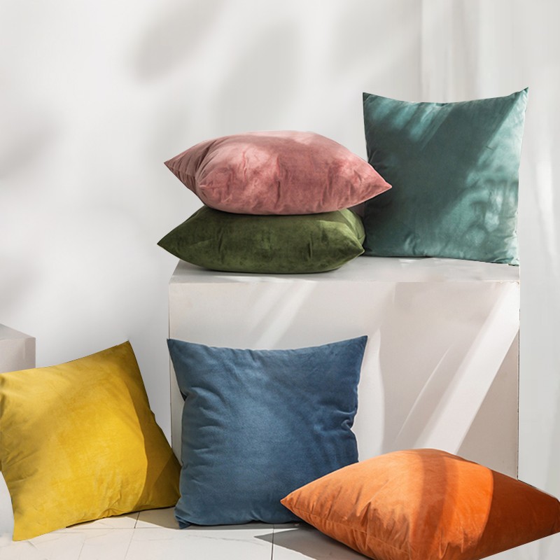 北欧现代纯色百搭女生抱枕客厅沙发靠枕 颜色随机 抱枕-颜色随机 40