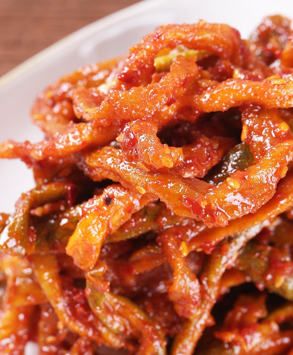 金刚山韩国泡菜爽口萝卜条香辣萝卜干泡菜袋装300g2袋