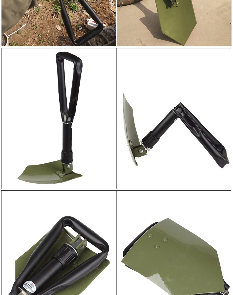 6411 工兵铲多功能q002锹便携折叠铁锹工兵铲子小锹工兵锹户外车载