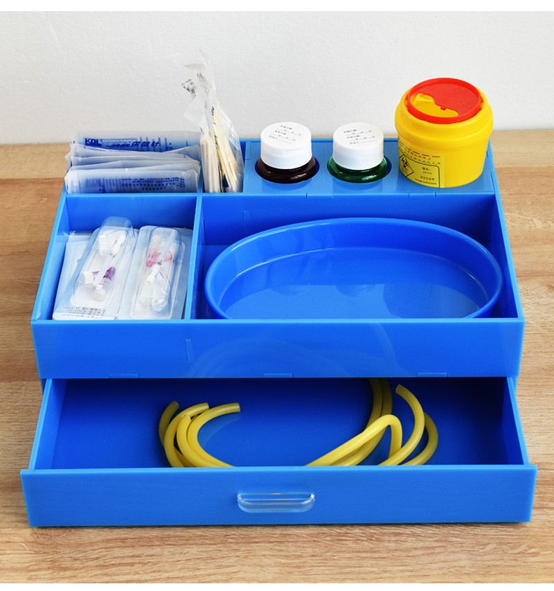 医院用台面治疗盘无菌换药盘消毒止血带发药盘护理输液收纳盒手柄双