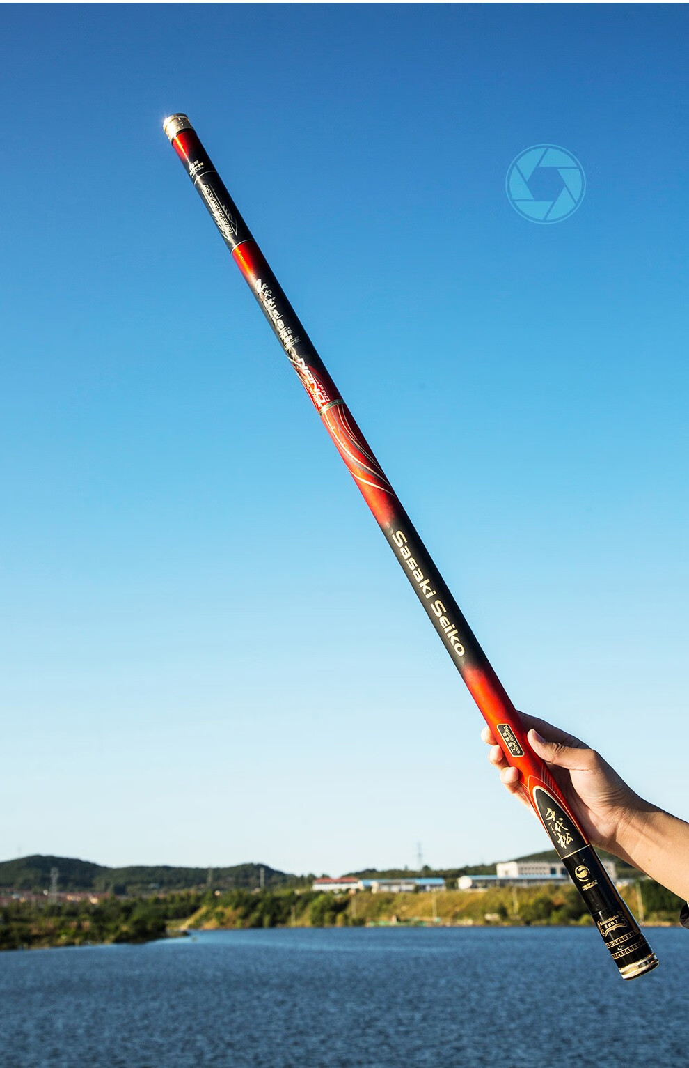 千代松 佐崎精工日本进口碳素长竿炮杆碳素打窝竿12 13米超硬超轻传统