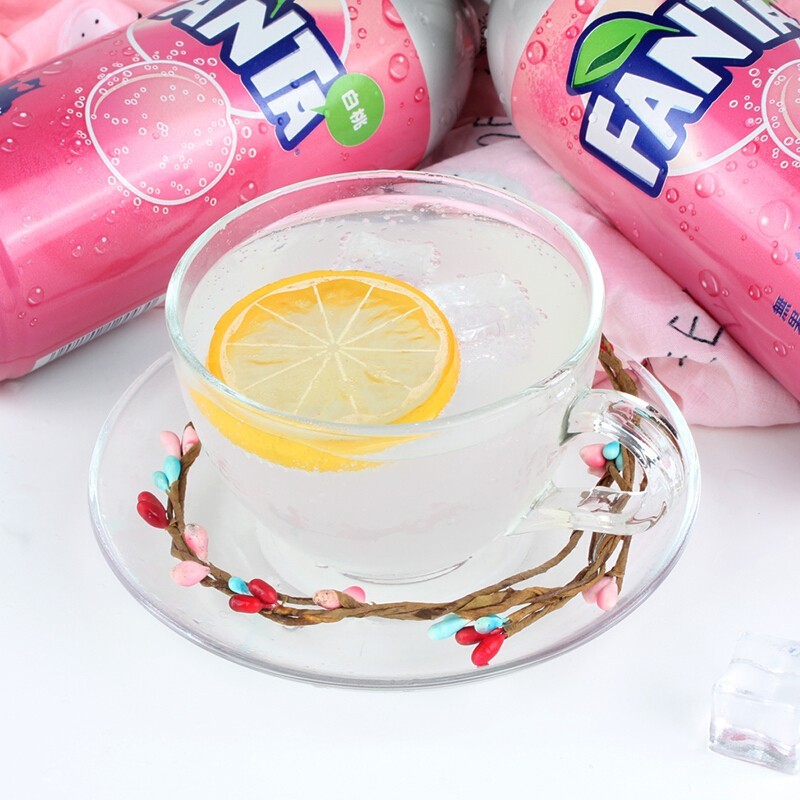 日本进口可口可乐fanta芬达白桃水蜜桃味夏季少女心碳酸汽水水蜜桃味