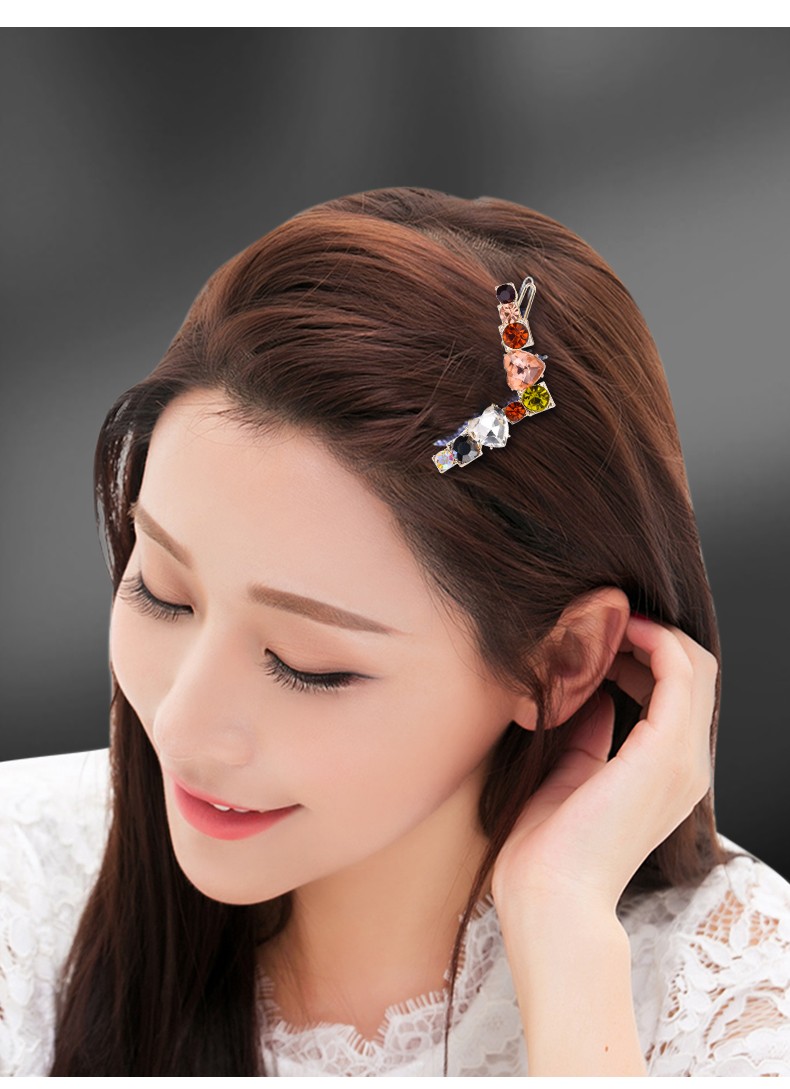 雅贵人发夹女头发夹子刘海侧边夹日韩风优雅水晶后脑勺发卡网红女头饰