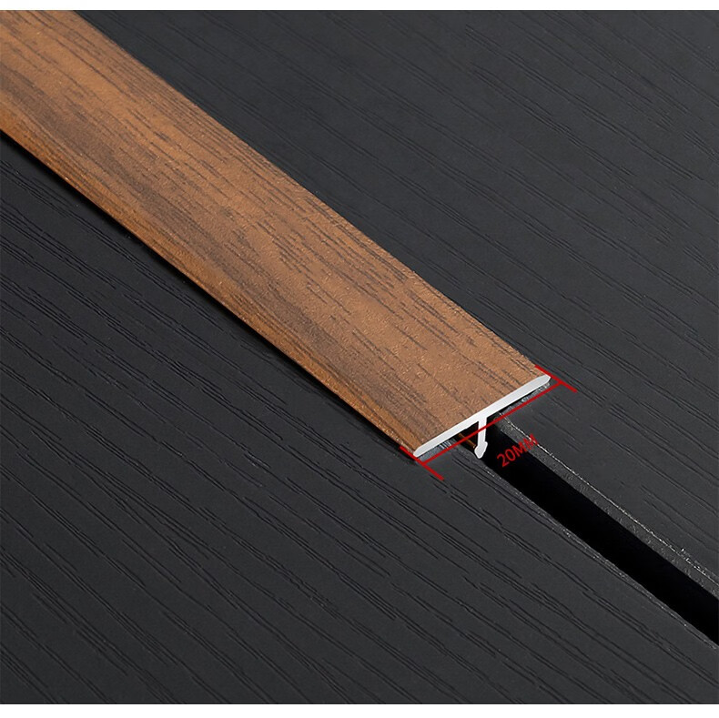 t型收边条木地板压条瓷砖扣条门槛条门口接缝收口线条20mmt型条水泥灰