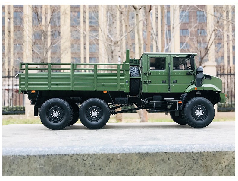 现货原厂124一汽解放mv3胜虎军车军事卡车越野运兵车合金卡车模型车模