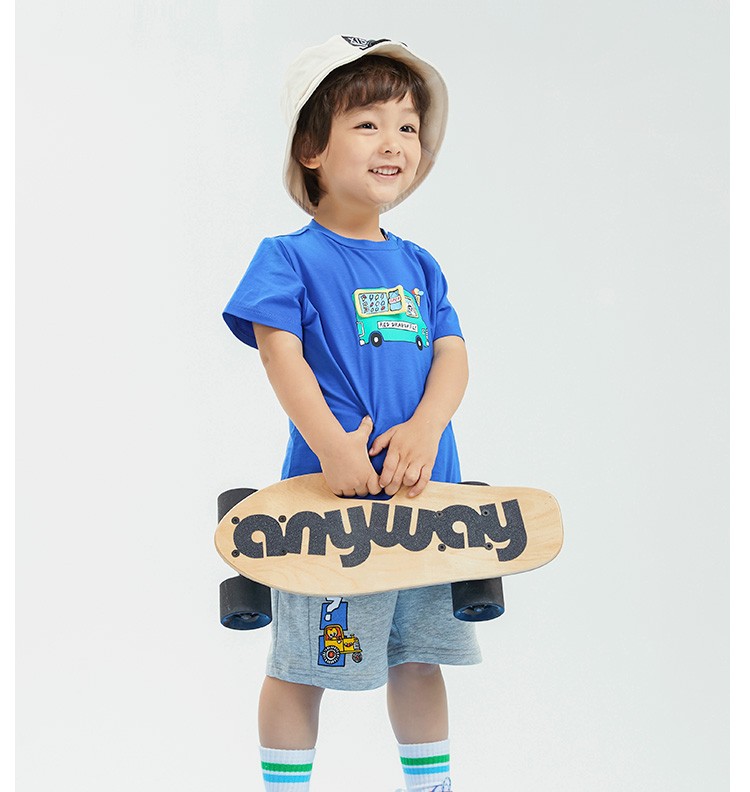 红蜻蜓童装夏季中小童吸汗运动上衣儿童短袖t恤 本白色 120cm【图片