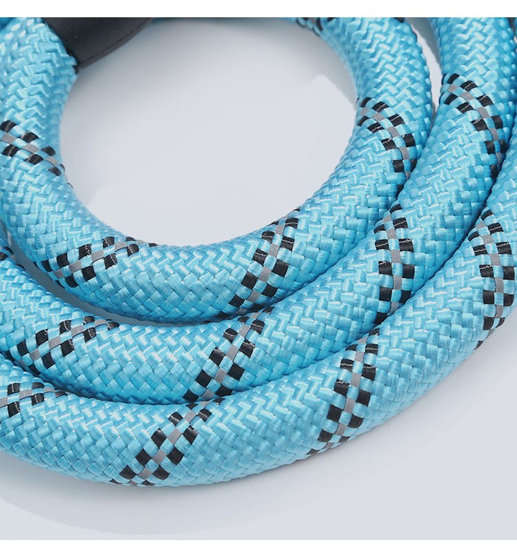 兰衍马犬牵引绳反光圆绳尼龙编织牵引绳遛狗绳子宠物用品大狗牵引绳