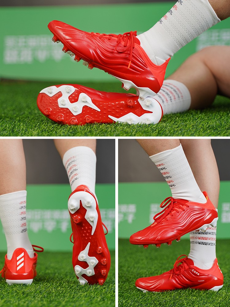 adidas阿迪达斯copasense1ag短钉高端低帮比赛训练足球鞋男fy6206橘