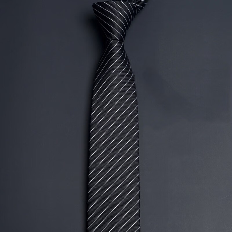 gilfunmar品牌轻奢高档领带男正装商务结婚真丝桑蚕丝6cm礼盒蓝色