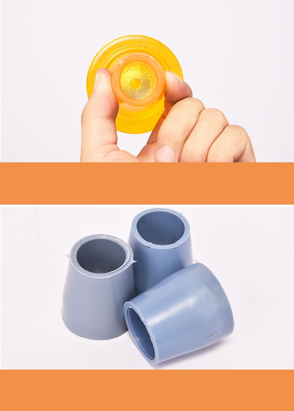 烨泰(yetai) 拐杖脚垫助行器胶头老人助步器胶垫腋下双拐头 内径22
