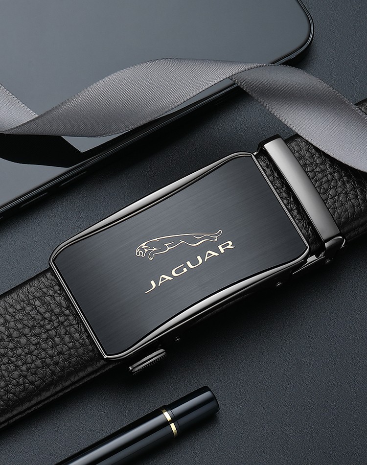 捷豹jaguar皮带男士轻奢商务休闲腰带百搭潮流自动扣裤带男朋友老公