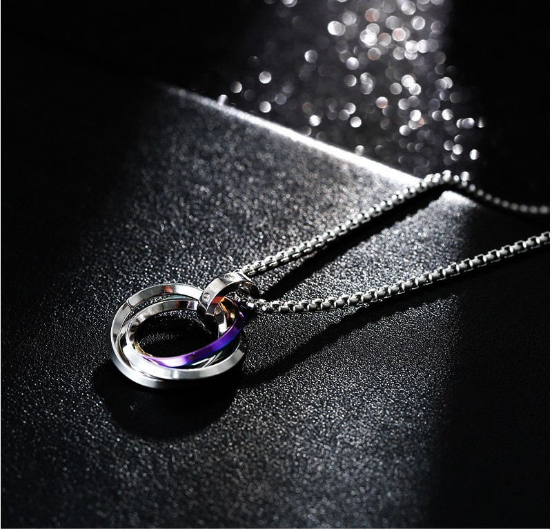 淬火项链男潮韩版ins嘻哈钛钢男士吊坠霸气简约时尚学生锁骨链个性