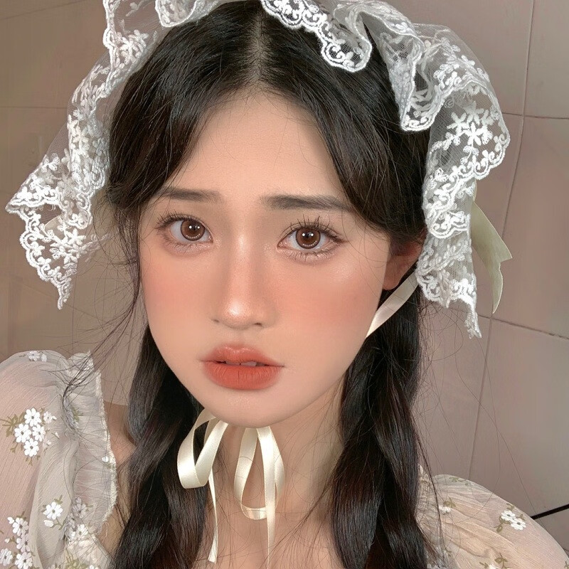 orangecaramel日本心机告白美瞳橘子焦糖暗号巧棕灰女近视隐形眼镜年