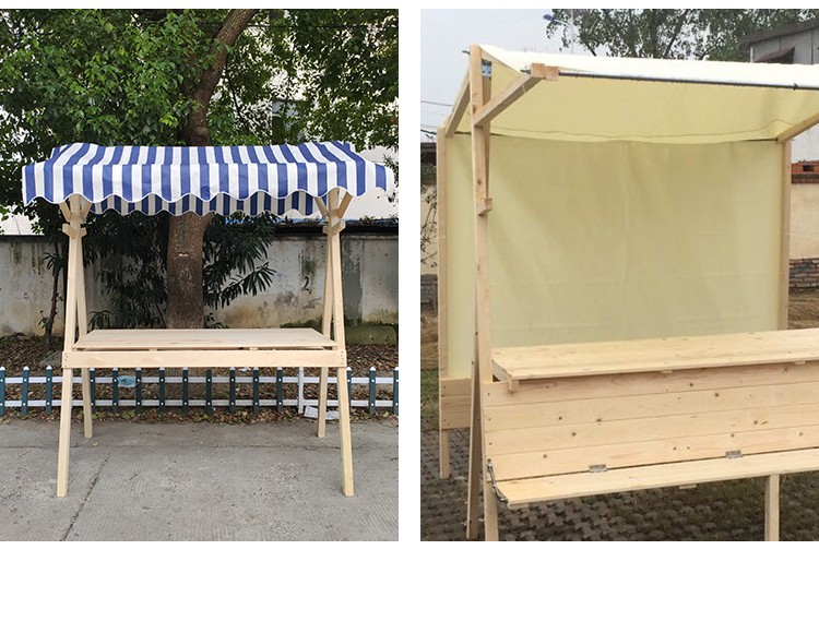 促销台展示架折叠摆地摊货架子木质移动棚集市摊位室外夜市摊位架款式